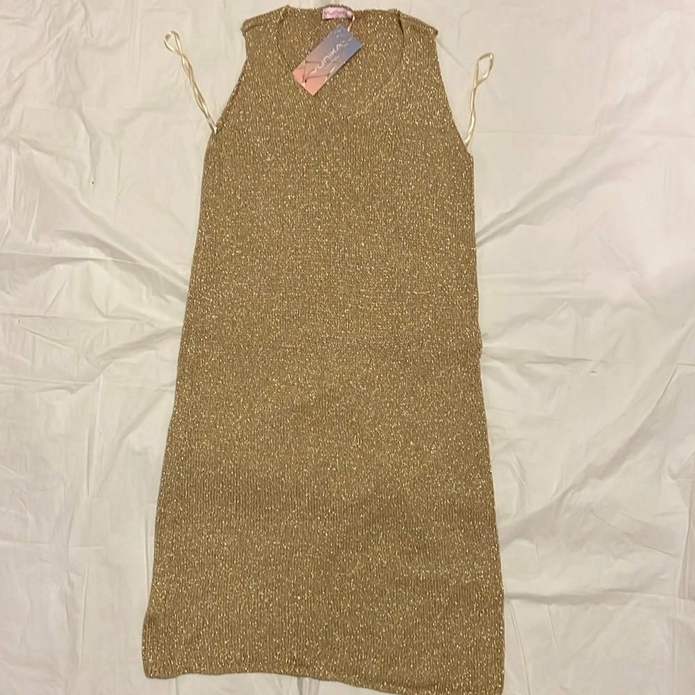 Brand New Yunika Swimsuit gold cover ups.🆕